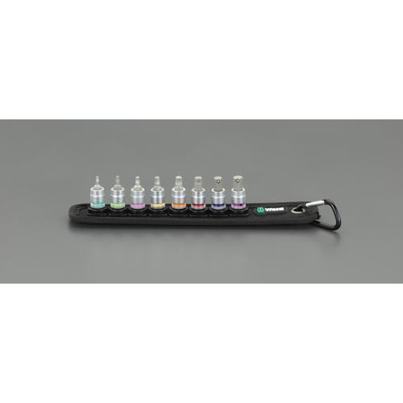 エスコ EA617AJ-802 1/4”DR/8点［Hex-Plus]ビットソケット(ホールド付) 1個（ご注文単位1個）【直送品】