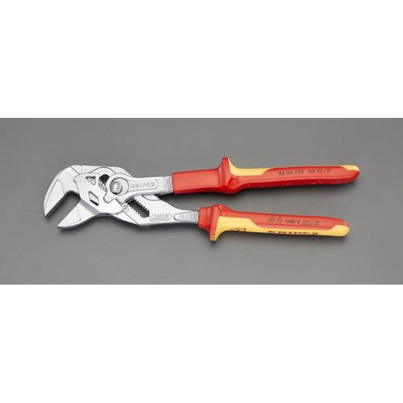 エスコ EA531KA-21 52mm/250mmプライヤーレンチ(絶縁) 1個（ご注文単位1個）【直送品】