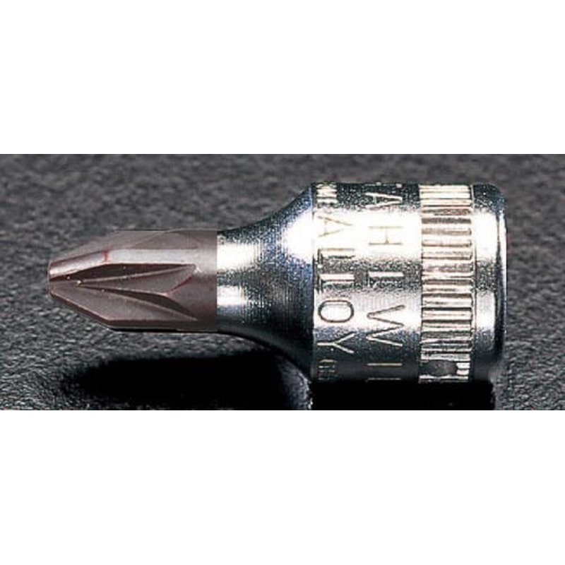 エスコ EA617XM-302 1/4”DR/#2［Pozidriv]ビットソケット 1個（ご注文単位1個）【直送品】
