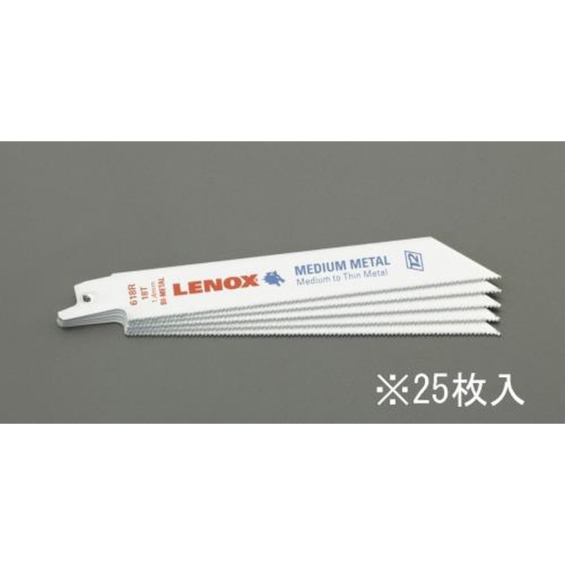 エスコ EA857L-115 200㎜x18Tレシプロソーブレード(金工用/25枚) 1個（ご注文単位1個）【直送品】