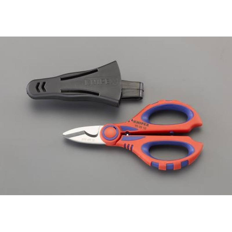 エスコ EA540E-26 160mmはさみ・電工用(ステンレス製/ケース付) 1個（ご注文単位1個）【直送品】