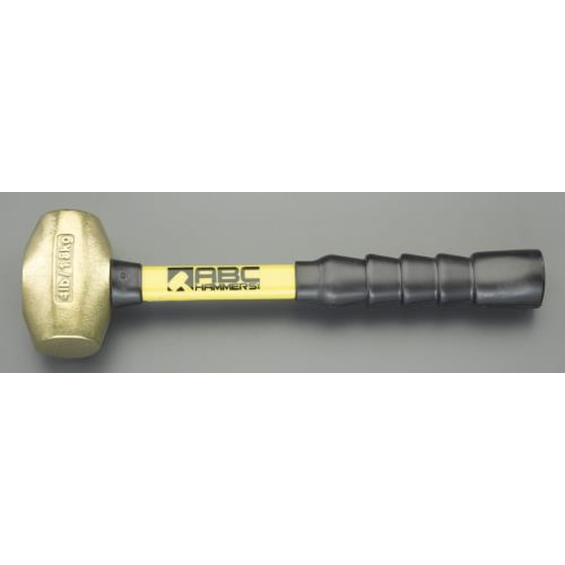 エスコ EA575EL-1 0.90kg/38mm真鍮ハンマー(グラスファイバー柄) 1個(ご注文単位1個)【直送品】