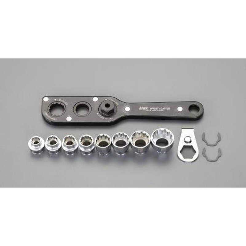 エスコ EA813A-45S オフセットアダプターソケットセット 1個（ご注文単位1個）【直送品】