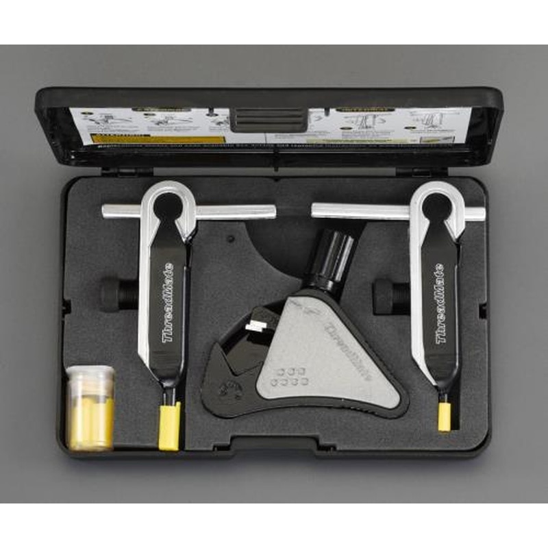 エスコ EA603AC-60 ねじ山修正ツールセット(内M5-M12・外ねじM4-13) 1個（ご注文単位1個）【直送品】