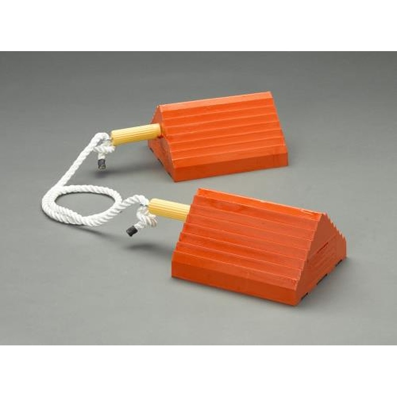 エスコ EA984SF-2 254x216x127mmホイールチョーク(ウレタン製/2個組) 1個（ご注文単位1個）【直送品】