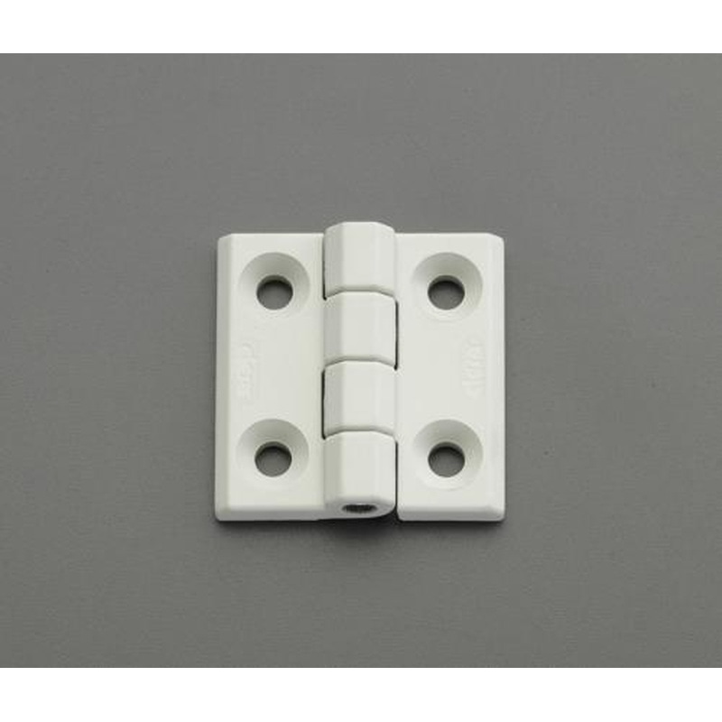 エスコ EA951CR-72 50x50mmフラットヒンジ(ポリアミド/グレーホワイト) 1個（ご注文単位1個）【直送品】