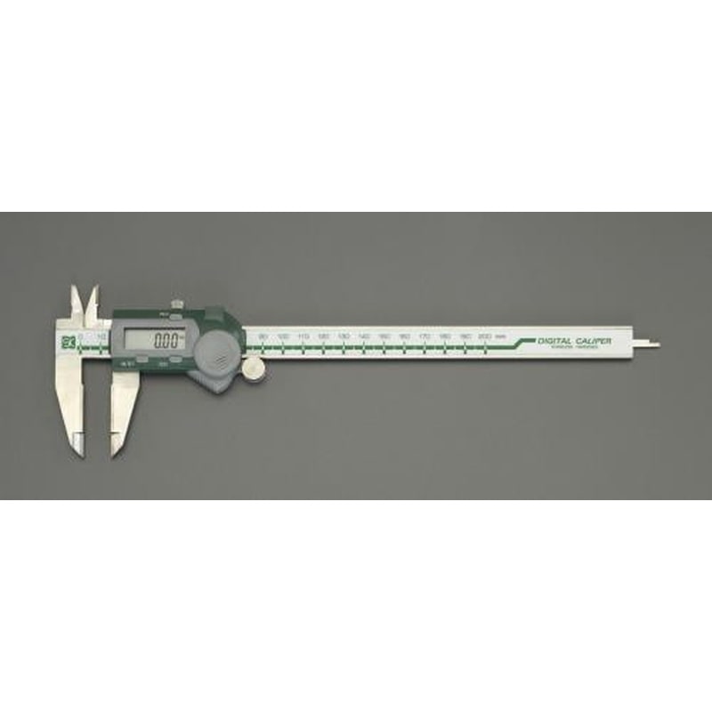 エスコ EA725CJ-20 200mmデジタルノギス(超硬付) 1個（ご注文単位1個）【直送品】