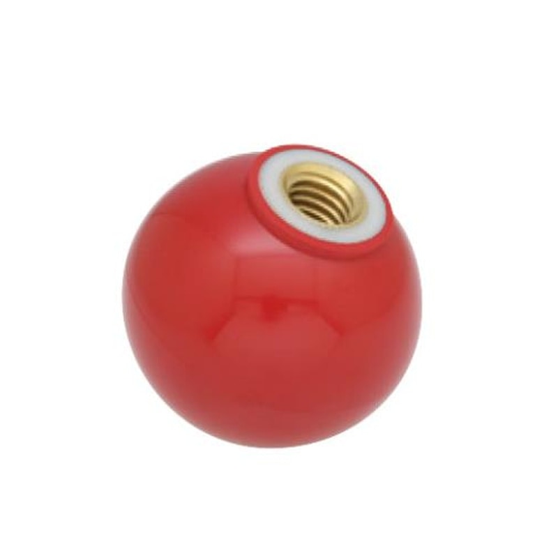 エスコ EA948AM-12 M6x20mm雌ねじプラスチックボール(レッド) 1個（ご注文単位1個）【直送品】