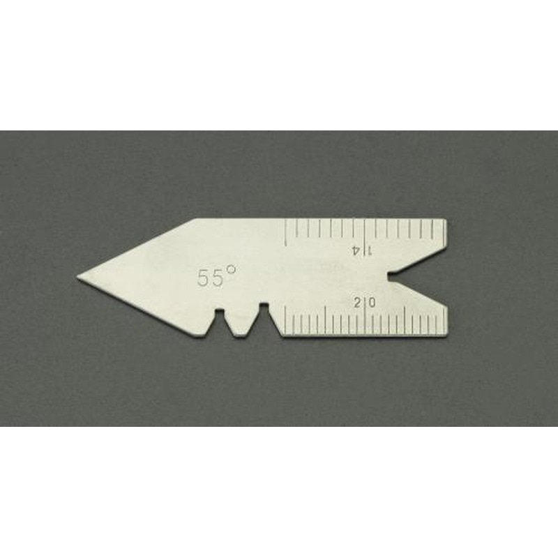 エスコ EA725SA-41 60°センターゲージ(ミリ) 1個（ご注文単位1個）【直送品】