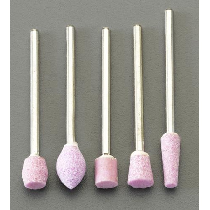 エスコ EA819WM-11 5本組軸付砥石セット(2.35mm軸) 1個（ご注文単位1個）【直送品】