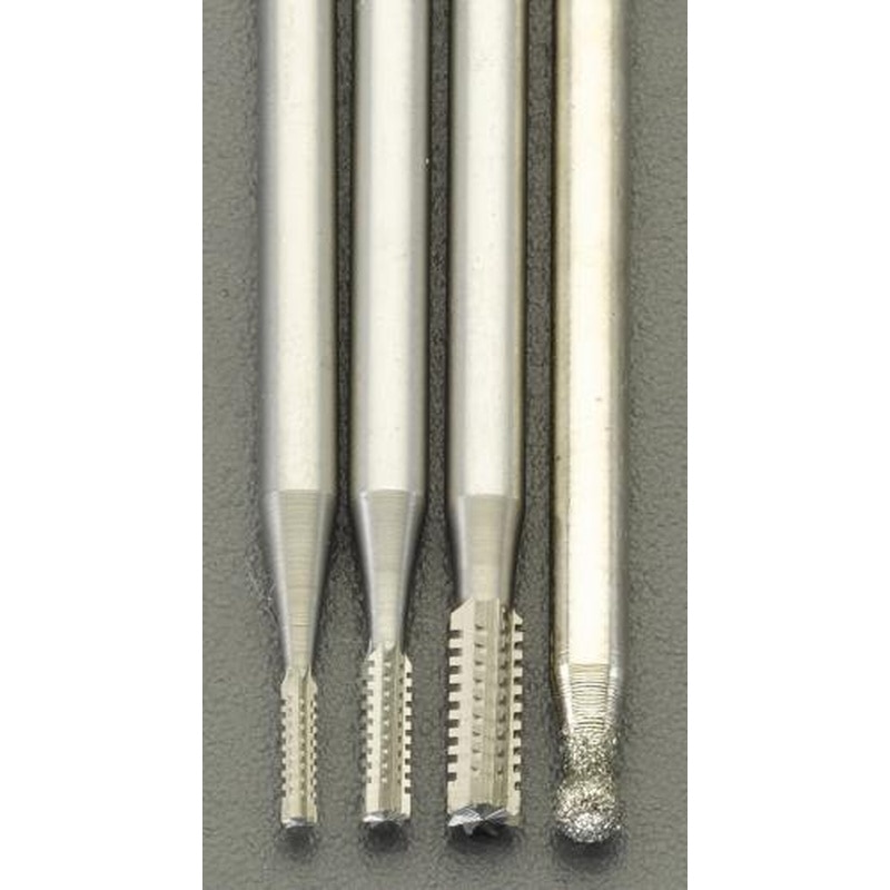 エスコ EA819WM-42 4本組ダイヤモンドビット＆ハイスドリルセット(2.35mm軸) 1個（ご注文単位1個）【直送品】