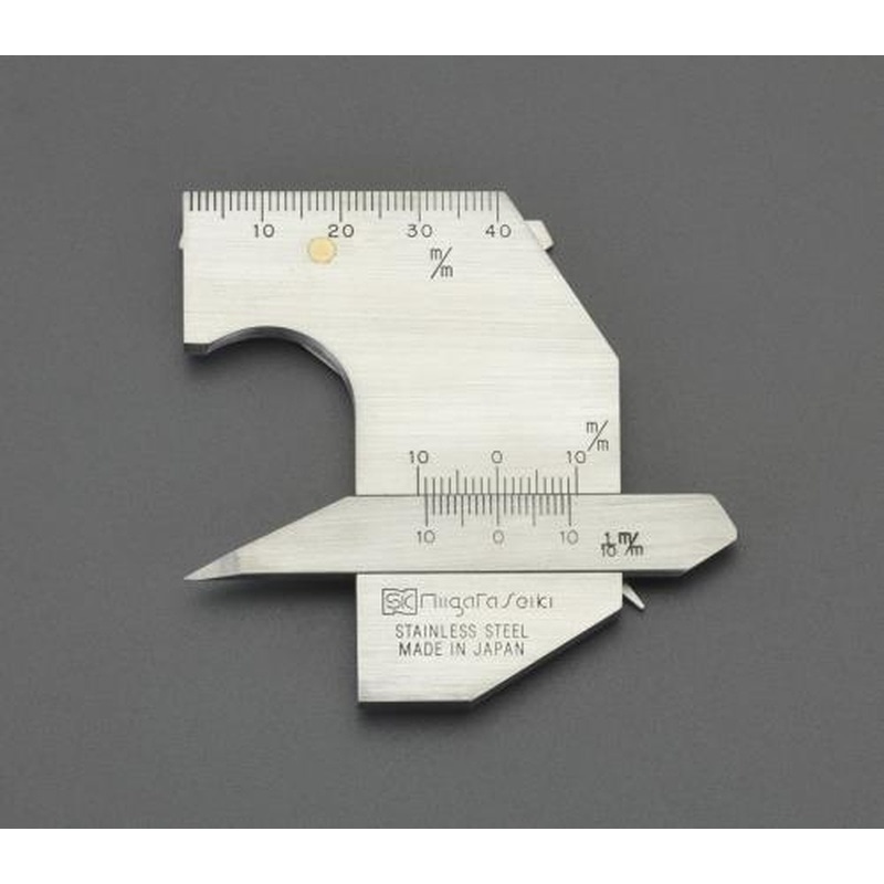 エスコ EA719K-20 溶接ゲージ(ステンレス製) 1個（ご注文単位1個）【直送品】