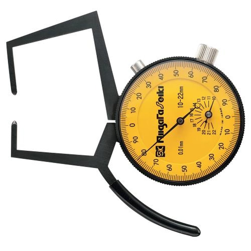 エスコ EA725AC-31 10-22mmダイヤルキャリパゲージ(外測用) 1個(ご注文単位1個)【直送品】