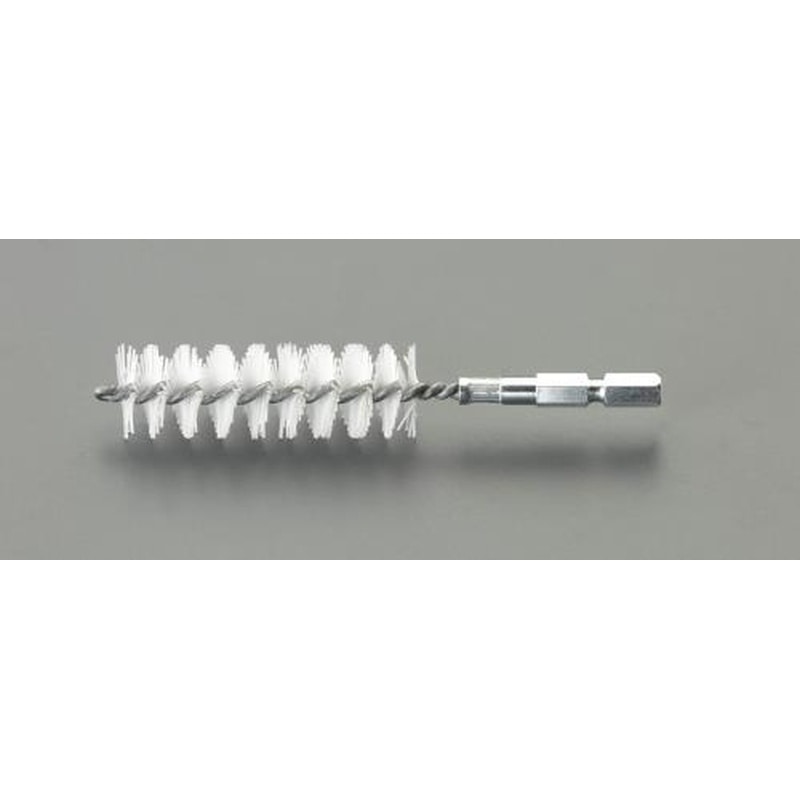 エスコ EA819BL-335 25mm六角軸付チューブラシ(ナイロン) 1個（ご注文単位1個）【直送品】