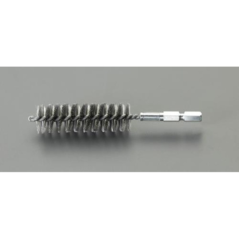エスコ EA819BL-315 25mm六角軸付チューブラシ(ステンレス) 1個（ご注文単位1個）【直送品】