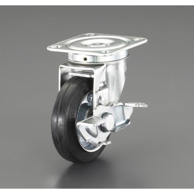 エスコ EA986PP-25 150mmキャスター(自在金具・ブレーキ付) 1個(ご注文単位1個)【直送品】