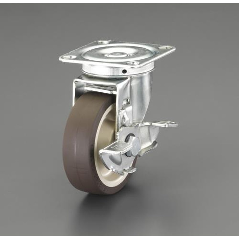 エスコ EA986PP-51 65mmキャスター(自在金具・ブレーキ付) 1個（ご注文単位1個）【直送品】