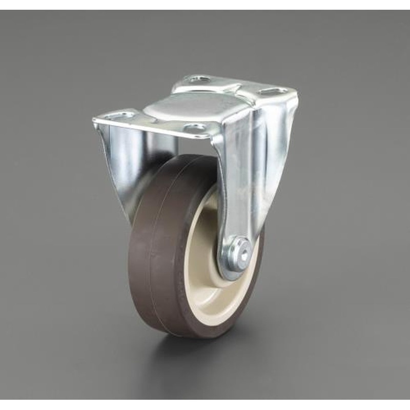 エスコ EA986PP-32 75mmキャスター(固定金具) 1個（ご注文単位1個）【直送品】