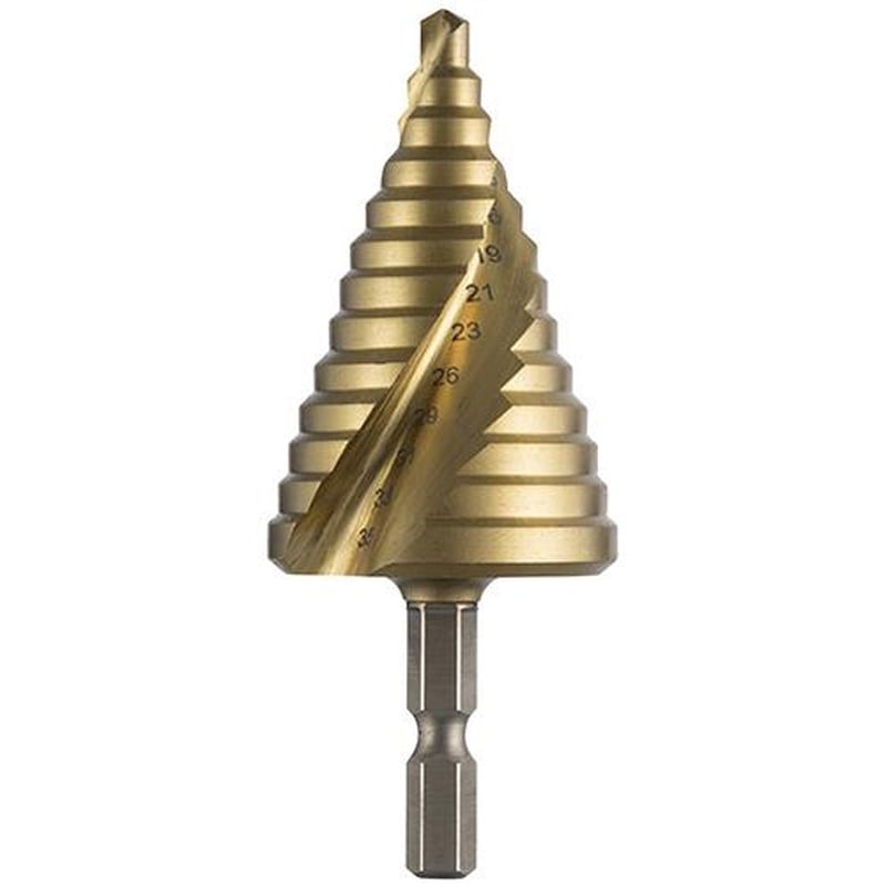 エスコ EA825GK-4 5-35mmステップドリル(1/4”六角軸・HSS) 1個(ご注文単位1個)【直送品】