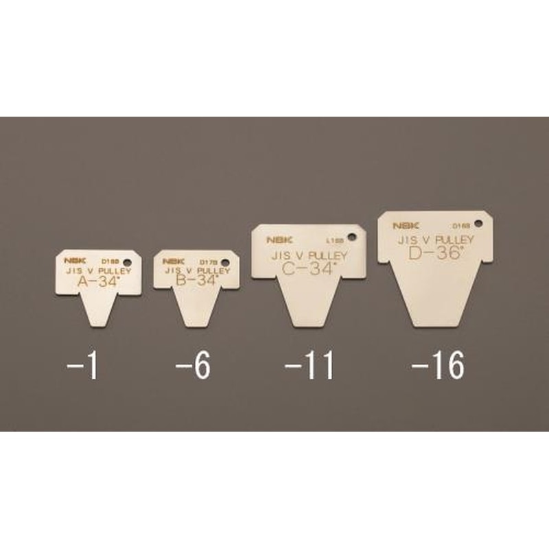 エスコ EA968AD-12 36Vプーリー用溝ゲージ(C) 1個（ご注文単位1個）【直送品】