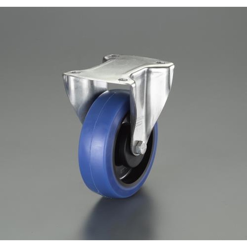 エスコ EA986KA-53 160mmキャスター(固定金具・ステンレス製) 1個（ご注文単位1個）【直送品】