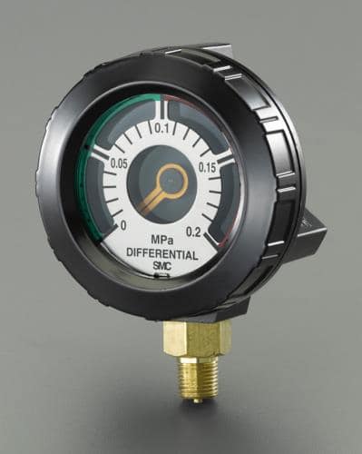 エスコ EA153SC Rc 1/8/62mm/ 0-1MPa 差圧計 1個 （ご注文単位1個）【直送品】