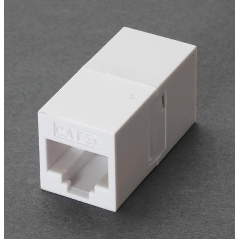 エスコ EA764BM-10 LANケーブル中継アダプター(カテゴリー5e準拠) 1個（ご注文単位1個）【直送品】