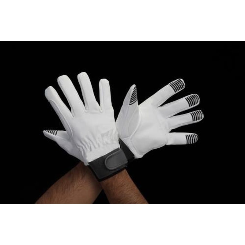 エスコ EA353BJ-111[M]手袋(指先すべり止付・人工皮革) 1個（ご注文単位1個）【直送品】