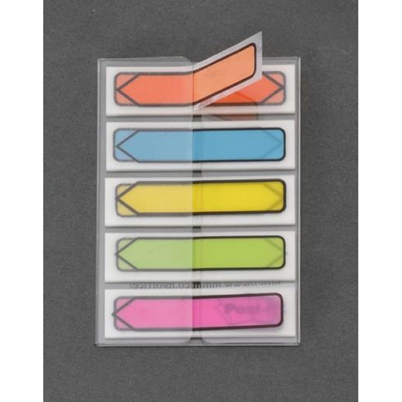 エスコ EA762GA-124 12x44㎜(ポイント用)粘着メモ(20枚/5色) 1個（ご注文単位1個）【直送品】