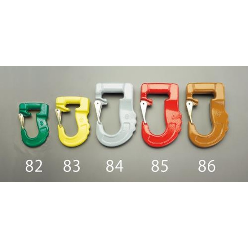 エスコ EA987FF-82 2.0tonスリングフック(緑) 1個(ご注文単位1個)【直送品】