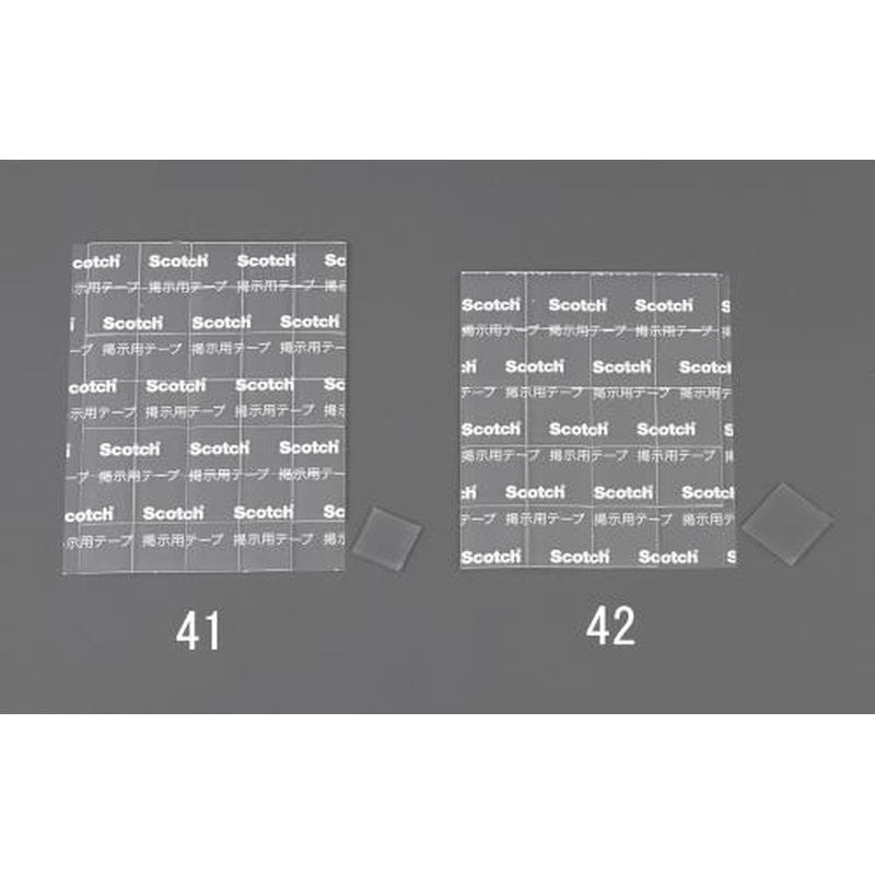 エスコ EA765MA-41 17x17mm掲示用両面テープ(35枚) 1個（ご注文単位1個）【直送品】