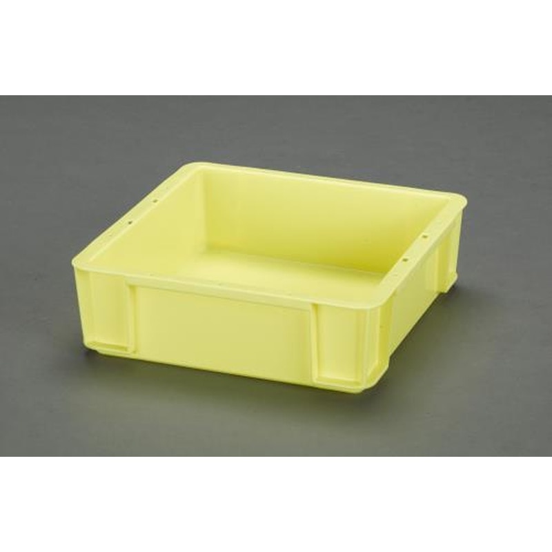 エスコ EA506AF-20 340x330x101mm/8.4Lコンテナ(黄) 1個(ご注文単位1個)【直送品】