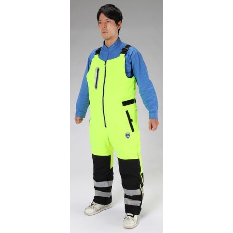 エスコ EA915GD-28[L]防寒オーバーオール(蛍光ライム) 1個（ご注文単位1個）【直送品】