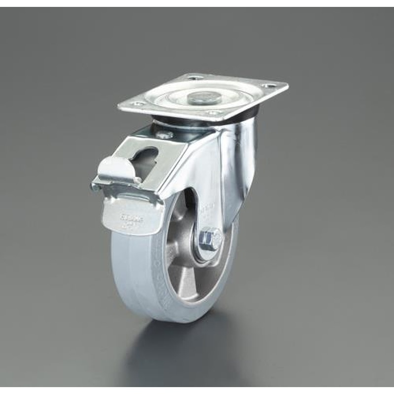 エスコ EA986HE-22 125mmキャスター(自在金具・帯電防止/ブレーキ付) 1個（ご注文単位1個）【直送品】