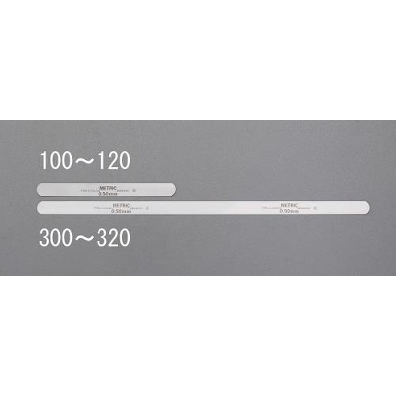 エスコ EA725RB-301D 0.09x305mmスチールフィラーゲージ(12枚) 1個（ご注文単位1個）【直送品】