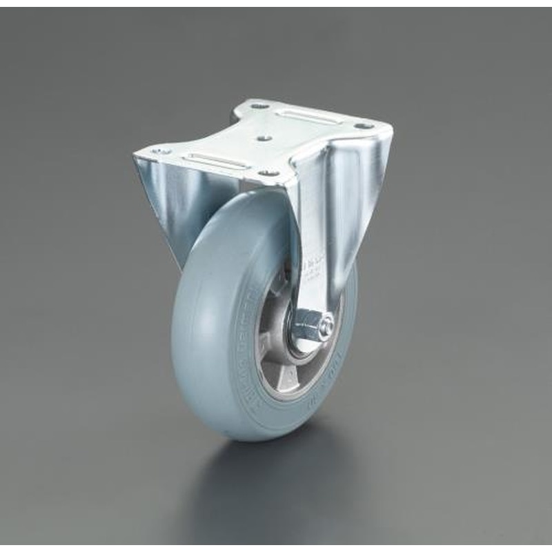 エスコ EA986GP-4 200mmキャスター(固定金具) 1個（ご注文単位1個）【直送品】