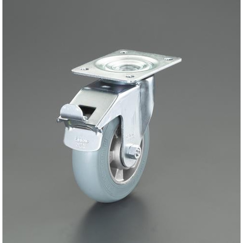 エスコ EA986GP-24 200mmキャスター(自在金具/ブレーキ付) 1個（ご注文単位1個）【直送品】