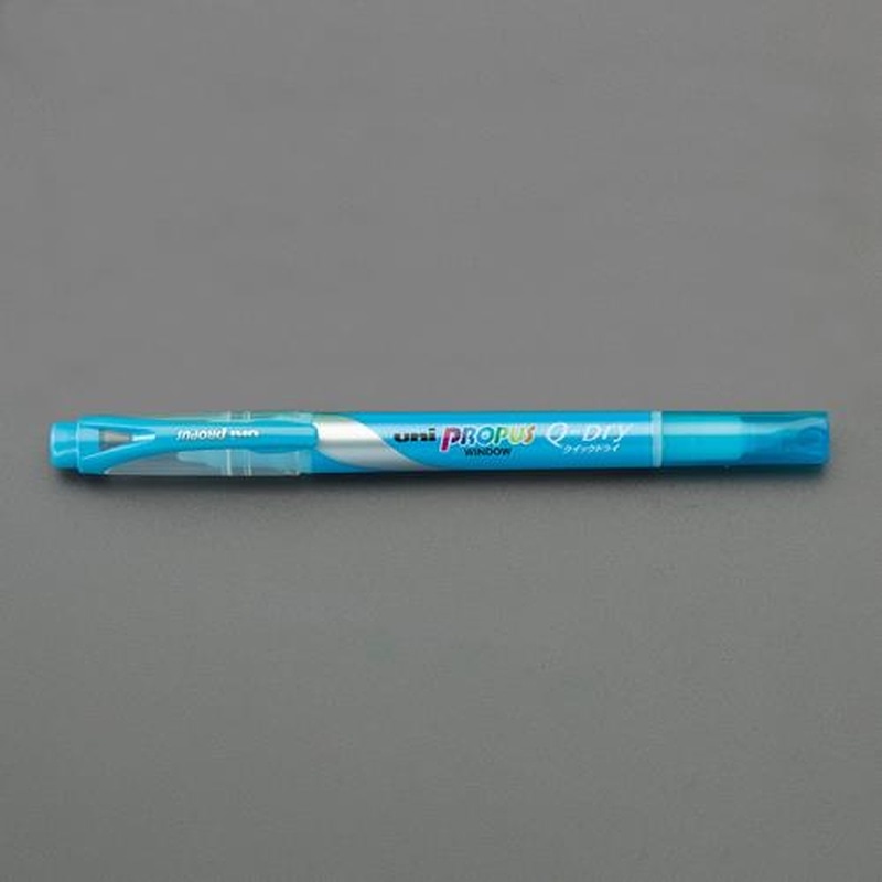 エスコ EA765MH-45[スカイブルー/太・細]蛍光ペン 1個（ご注文単位1個）【直送品】