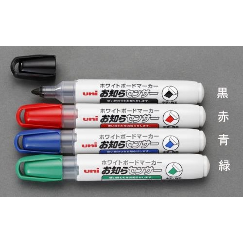 エスコ EA765MJ-102[赤]ホワイトボードマーカー(10本) 1個（ご注文単位1個）【直送品】