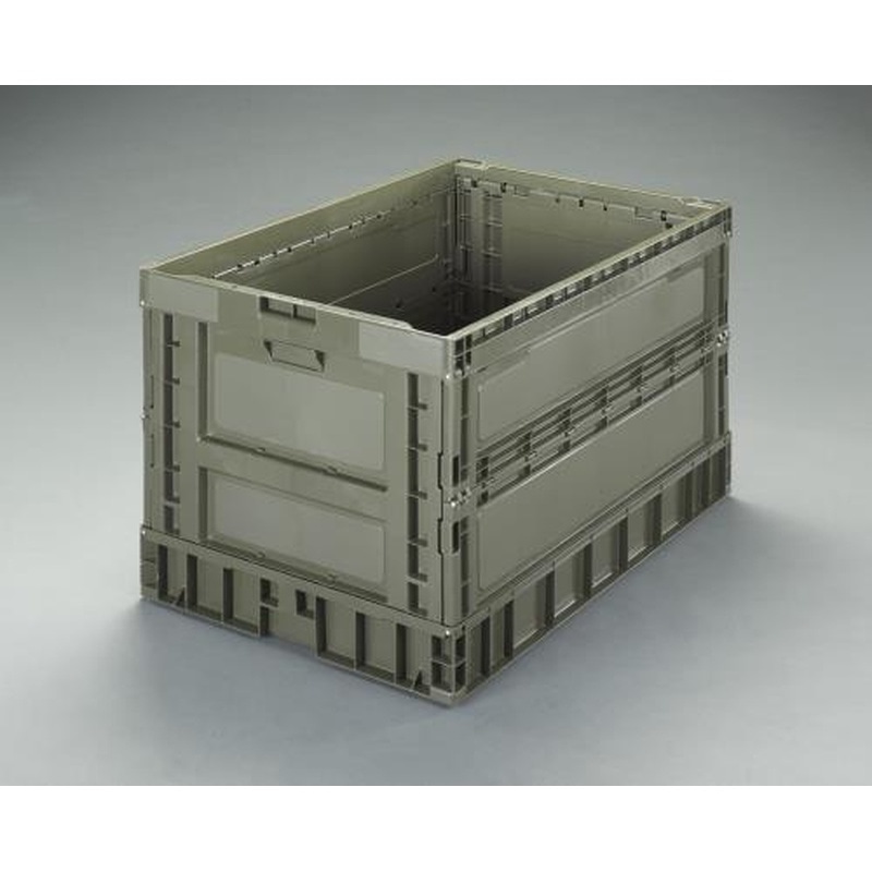 エスコ EA506AA-110 924x620x602mm/298L折畳コンテナ(OD色) 1個（ご注文単位1個）【直送品】