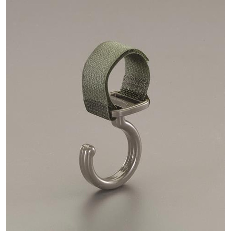 エスコ EA951DV-1 15~40mm/25mmベルト付フック(固定タイプ/OD色) 1個(ご注文単位1個)【直送品】