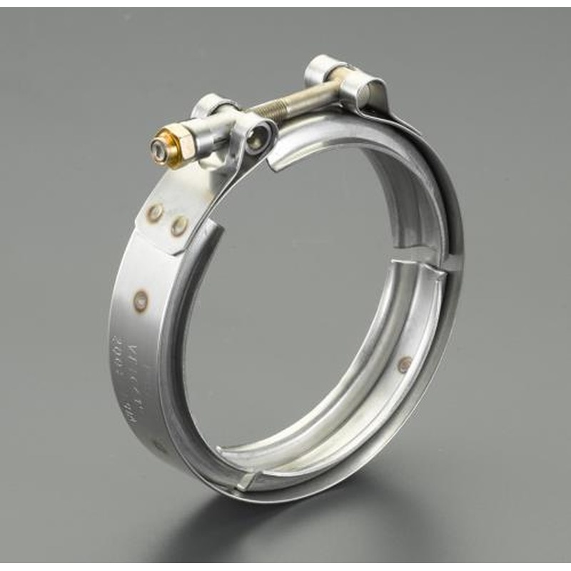 エスコ EA463CL-117 117.1mmVバンドクランプ 1個(ご注文単位1個)【直送品】