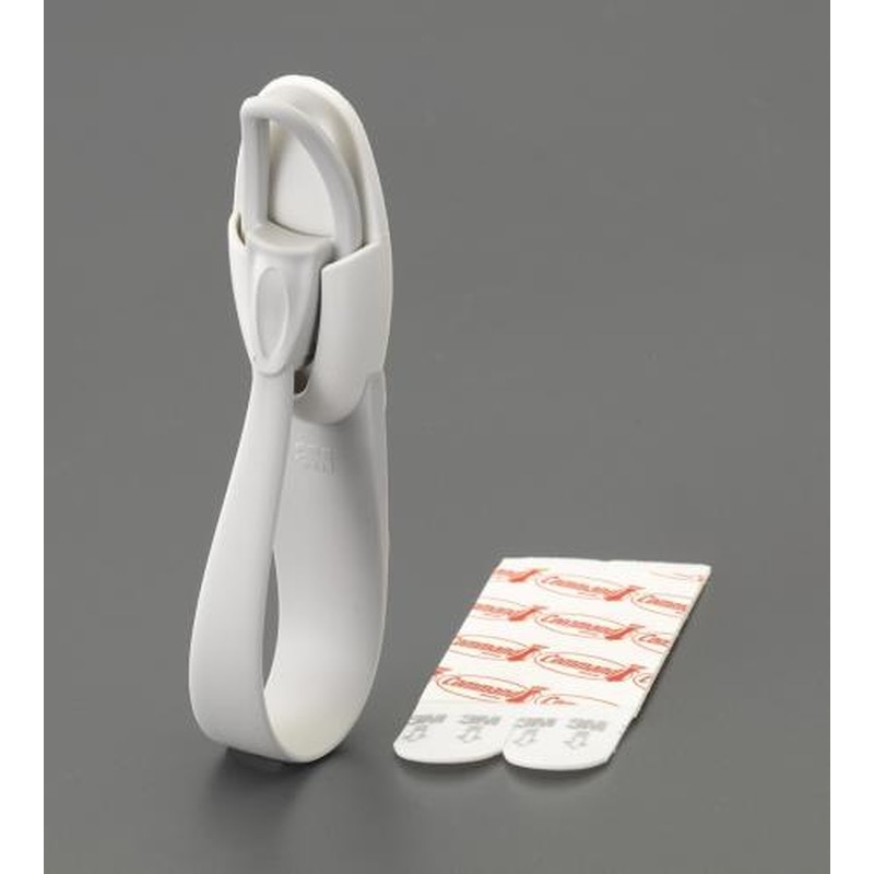 エスコ EA638LM-21 92x26mmコードハンガー(粘着付) 1個（ご注文単位1個）【直送品】