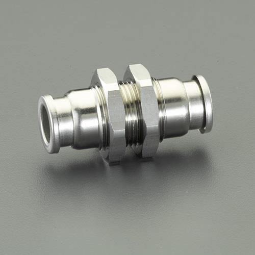 エスコ EA425WG-6 6mm ユニオン(隔壁/ステンレス製) 1個 （ご注文単位1個）【直送品】