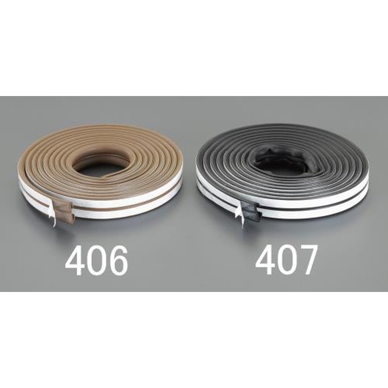 エスコ EA944KD-406 6.2x8.6mmx5m戸あたりクッションテープ(V型/茶) 1個（ご注文単位1個）【直送品】