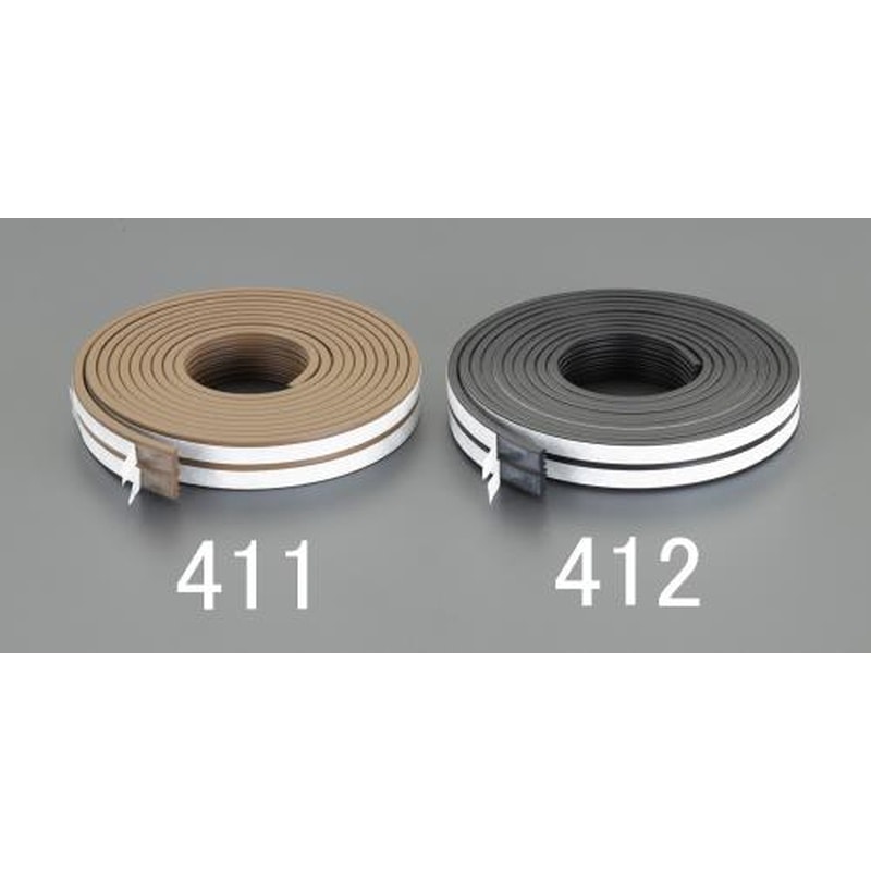 エスコ EA944KD-412 3.5x8.5mmx5m戸あたりクッションテープ(波型/黒) 1個（ご注文単位1個）【直送品】