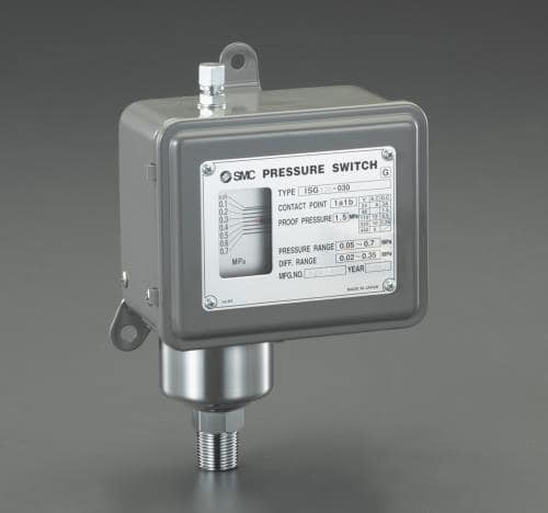 エスコ EA153SH-41 R 3/8/0.02-0.3MPa 圧力スイッチ 1個 （ご注文単位1個）【直送品】