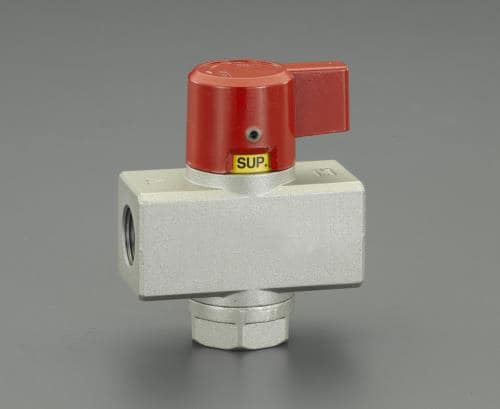 エスコ EA153SJ-74 Rc3/4ハンドバルブ(赤ハンドル) 1個 （ご注文単位1個）【直送品】