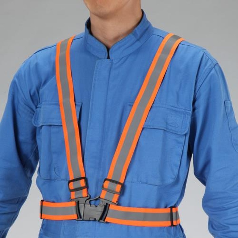 エスコ EA983R-16A 安全ベスト(縁無し/蛍光オレンジ) 1個(ご注文単位1個)【直送品】