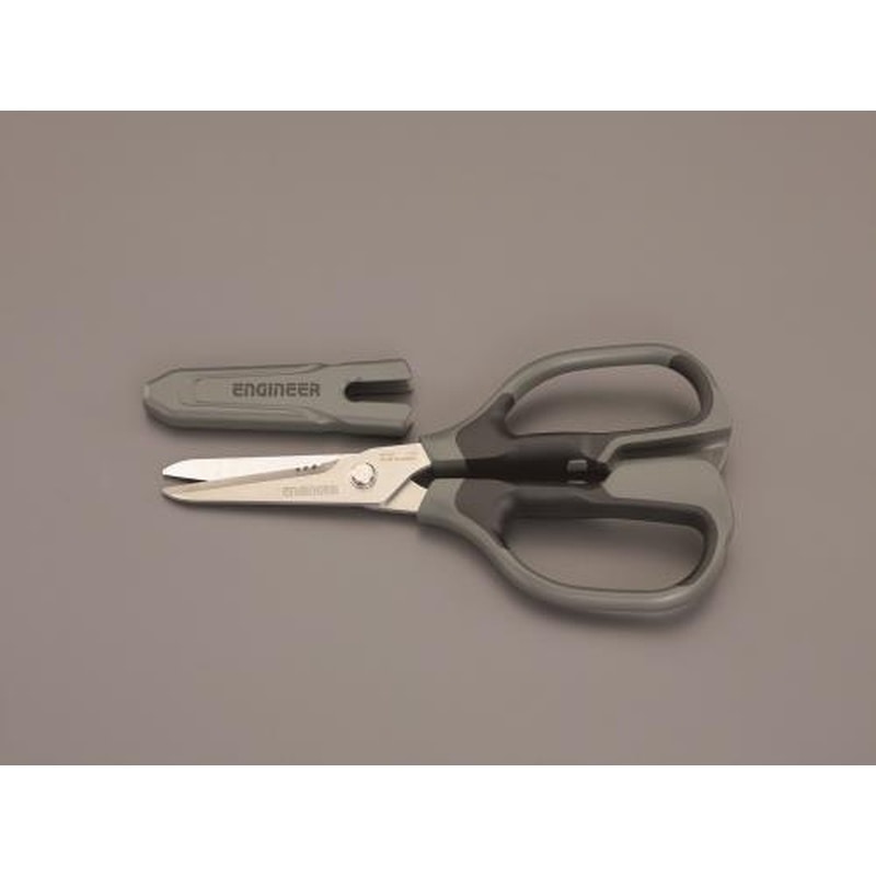 エスコ EA540EE-2A 210mmはさみ・アラミド繊維用(キャップ付) 1個（ご注文単位1個）【直送品】